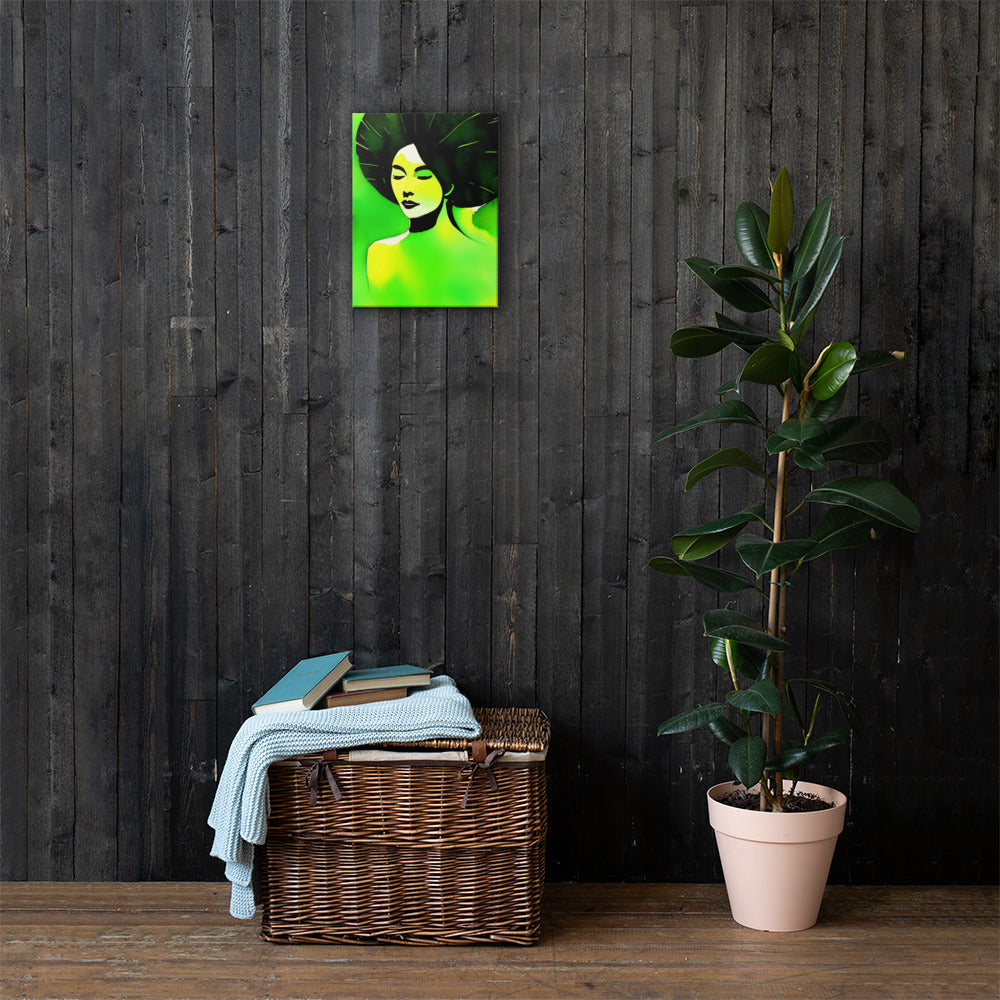 Emerald Woman Canvas Print: Transform Your Space with Art