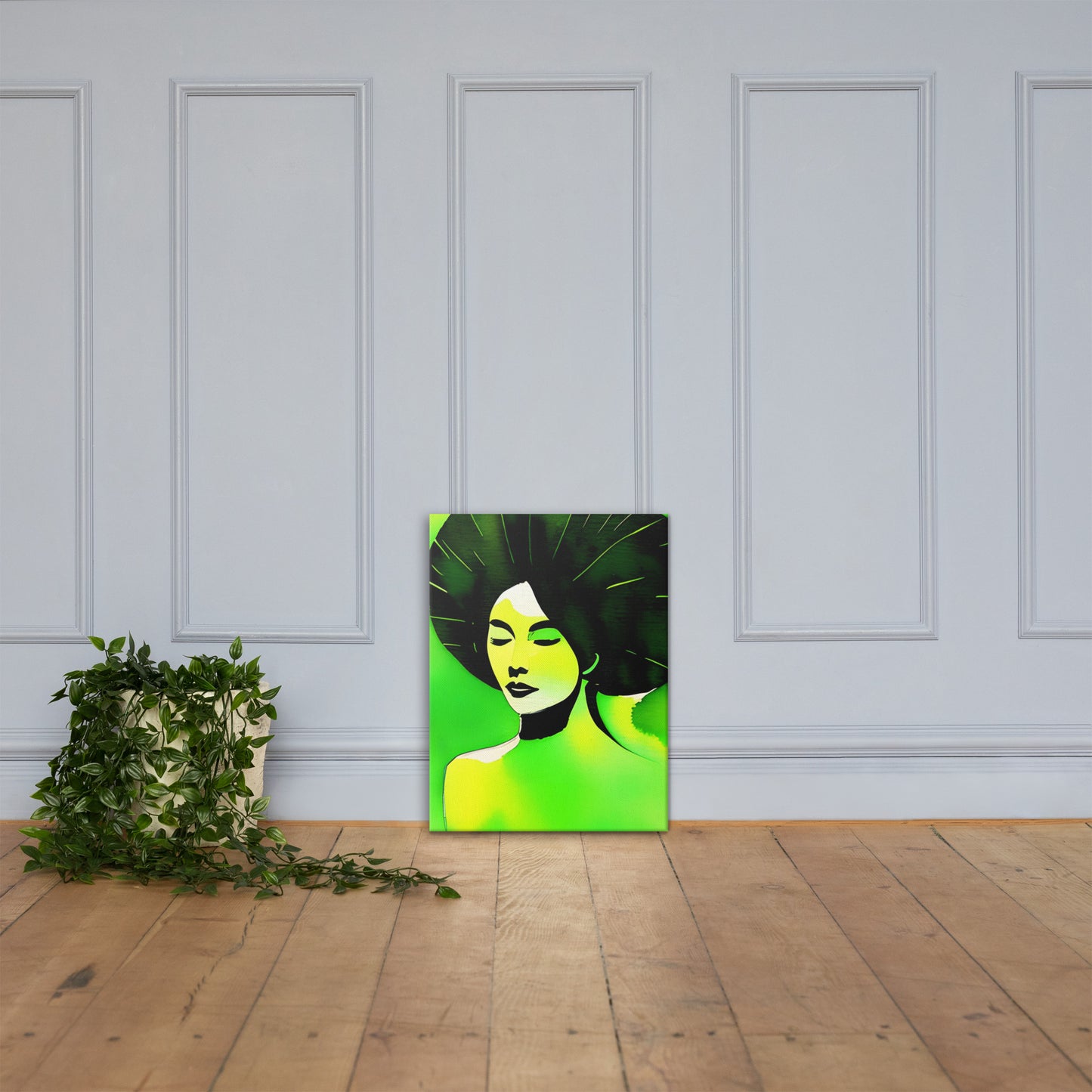 Emerald Woman Canvas Print: Transform Your Space with Art