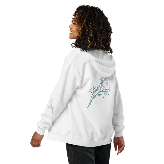 Floral Unisex Zip Hoodie - 5 Unique Styles for Ultimate Comfor