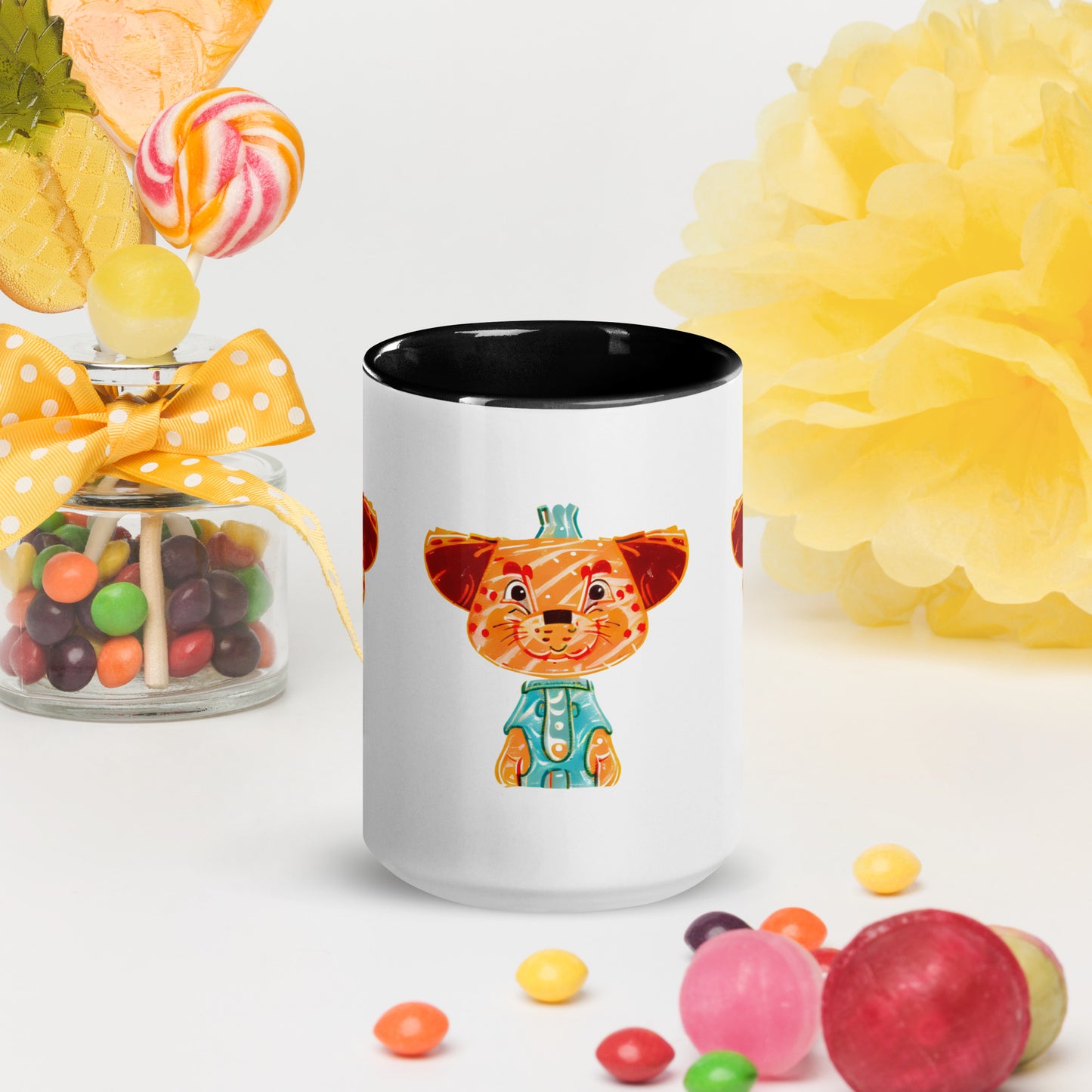 Vibrant Inner Color Tiger Mug - Brighten Your Mornings!