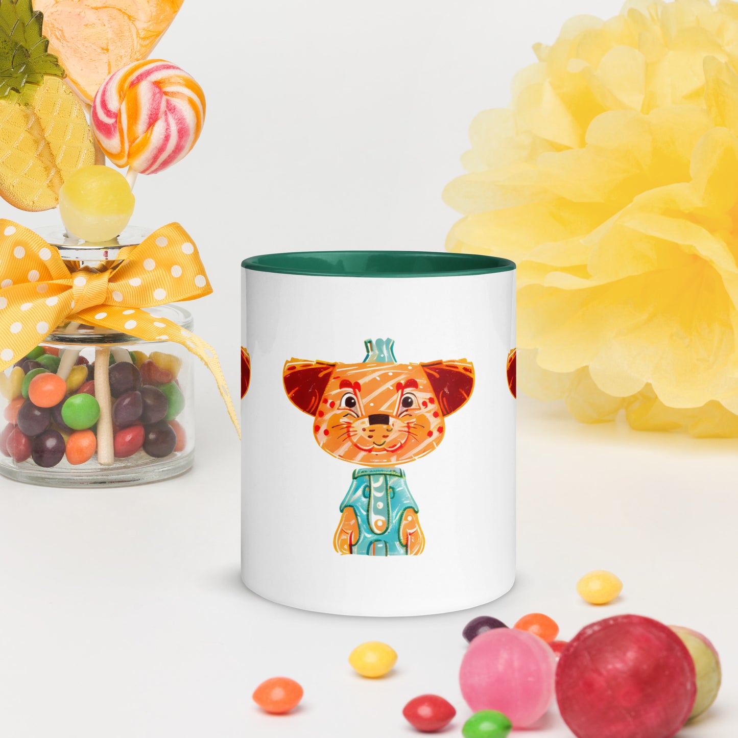 Vibrant Inner Color Tiger Mug - Brighten Your Mornings!