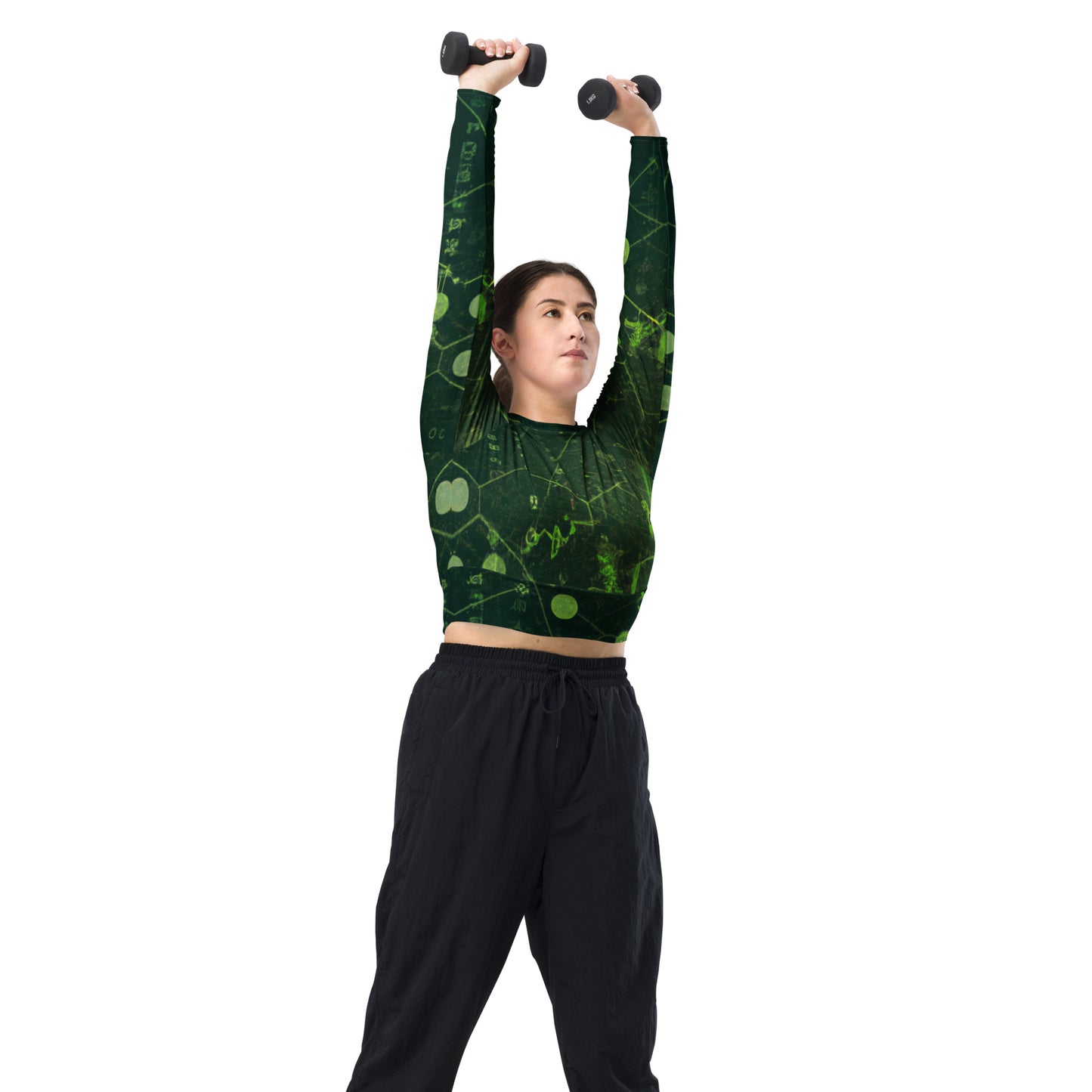 Eco-Friendly Dark Green Crop Top