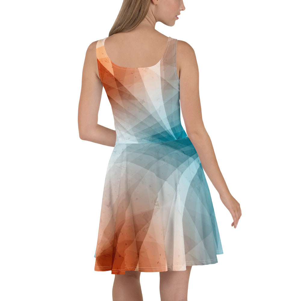 Express Yourself with our Abstract Skater Dress