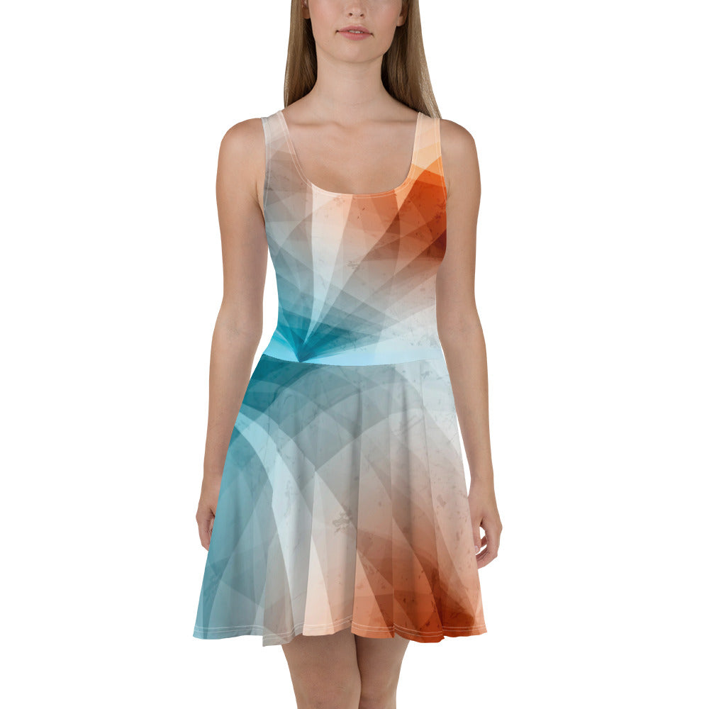 Express Yourself with our Abstract Skater Dress