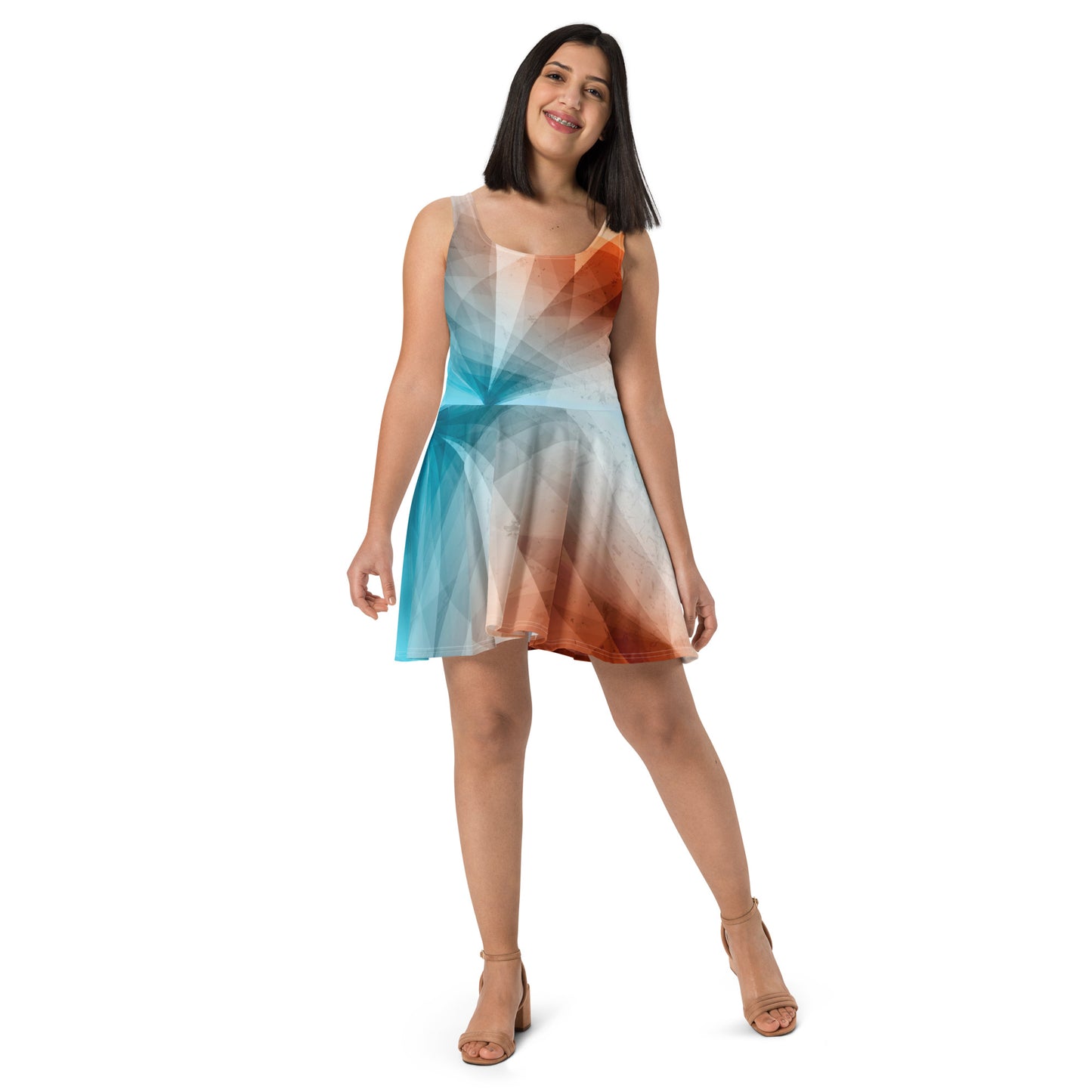 Express Yourself with our Abstract Skater Dress