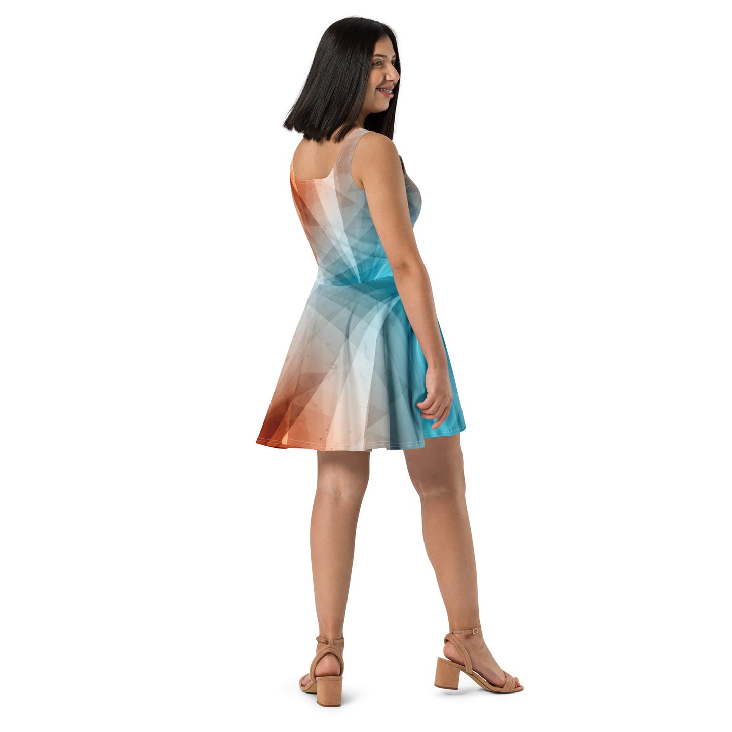 Express Yourself with our Abstract Skater Dress