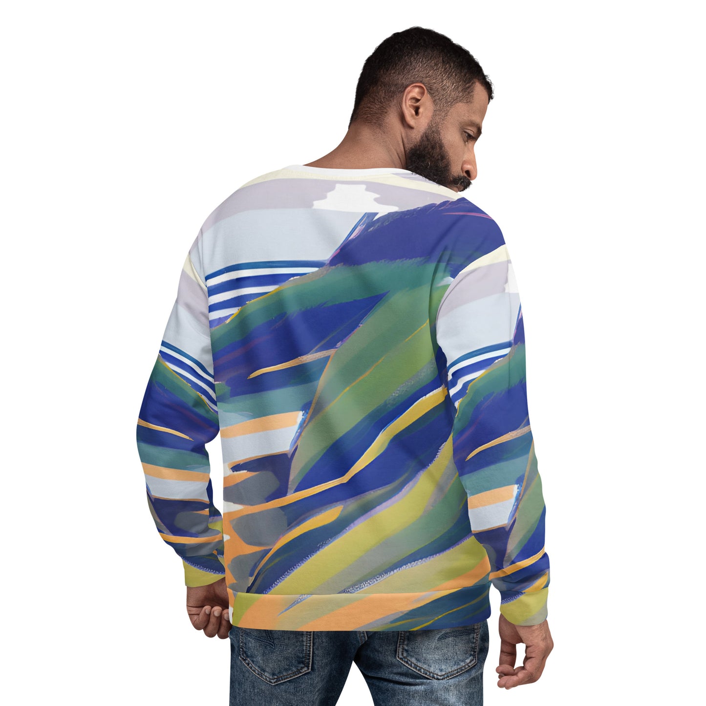 Abstract Stormy Sea Unisex Sweatshirt - Dive into Style and Comfort