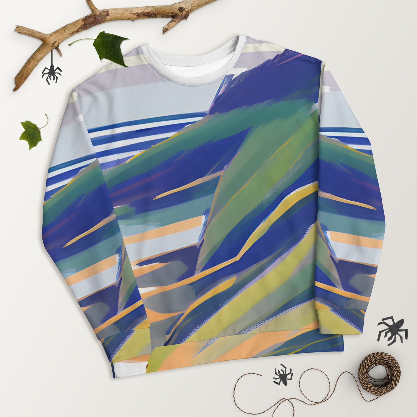 Abstract Stormy Sea Unisex Sweatshirt - Dive into Style and Comfort