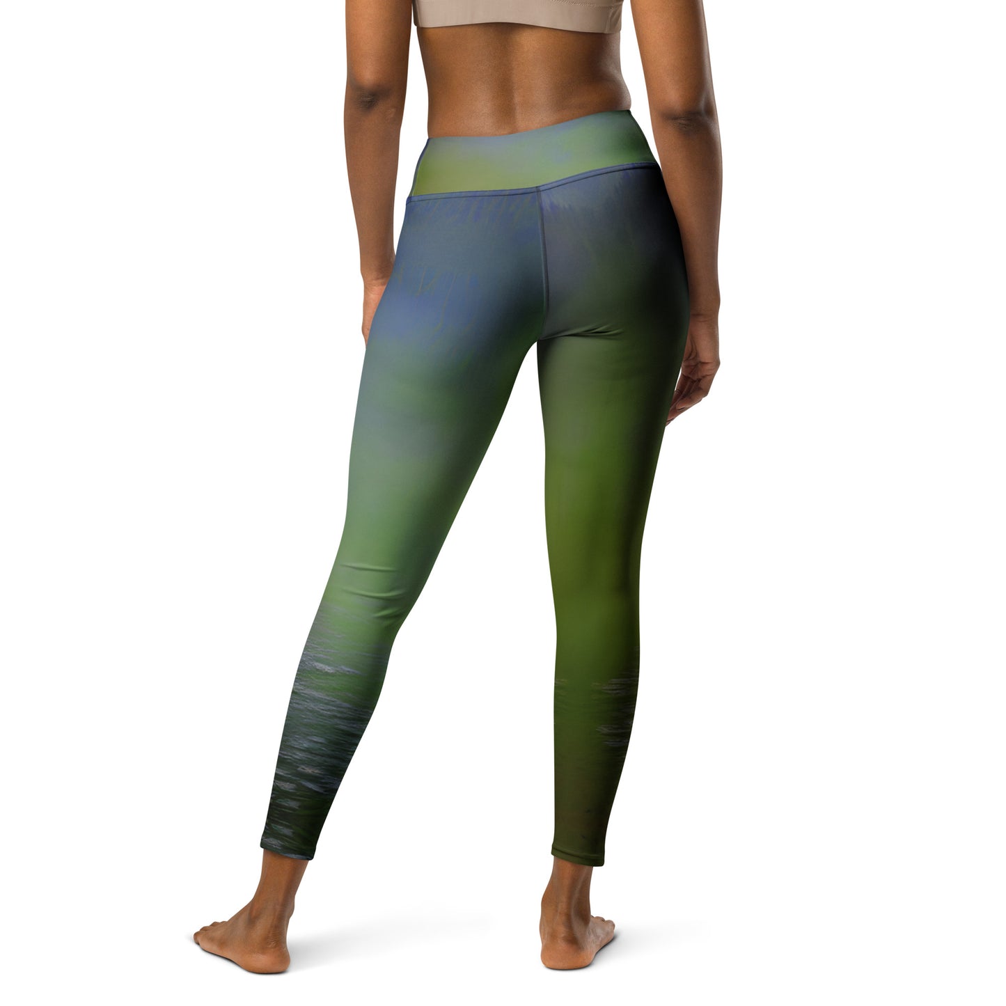 Green Abstract Yoga Leggings: Style Meets Comfort