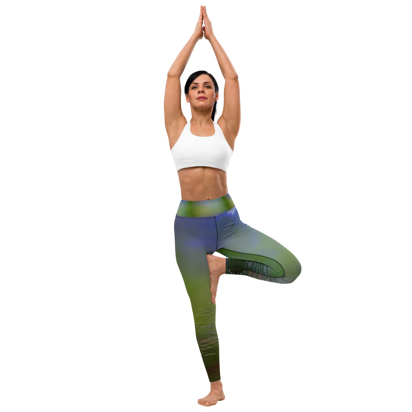 Green Abstract Yoga Leggings: Style Meets Comfort