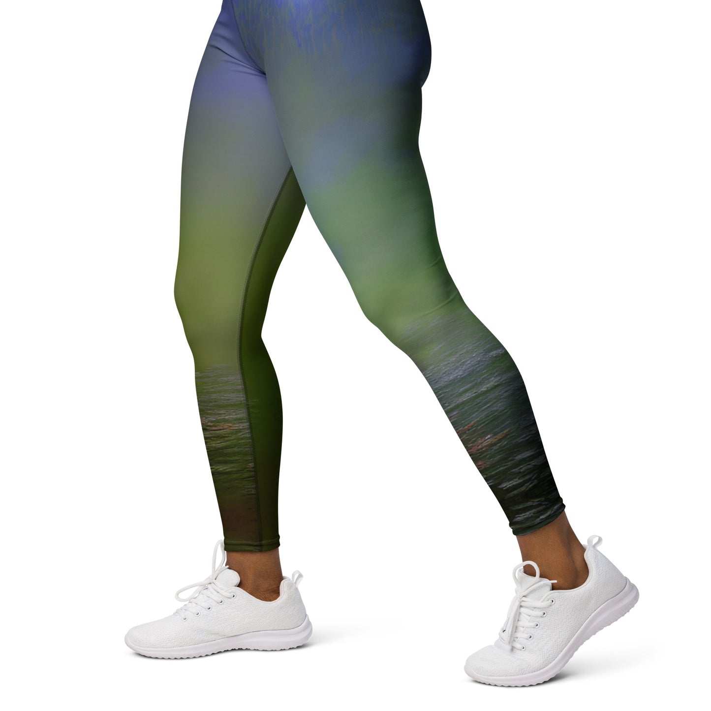 Green Abstract Yoga Leggings: Style Meets Comfort