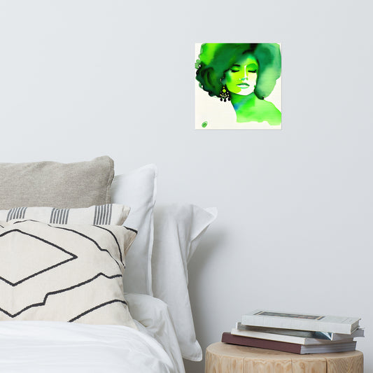 Green art print