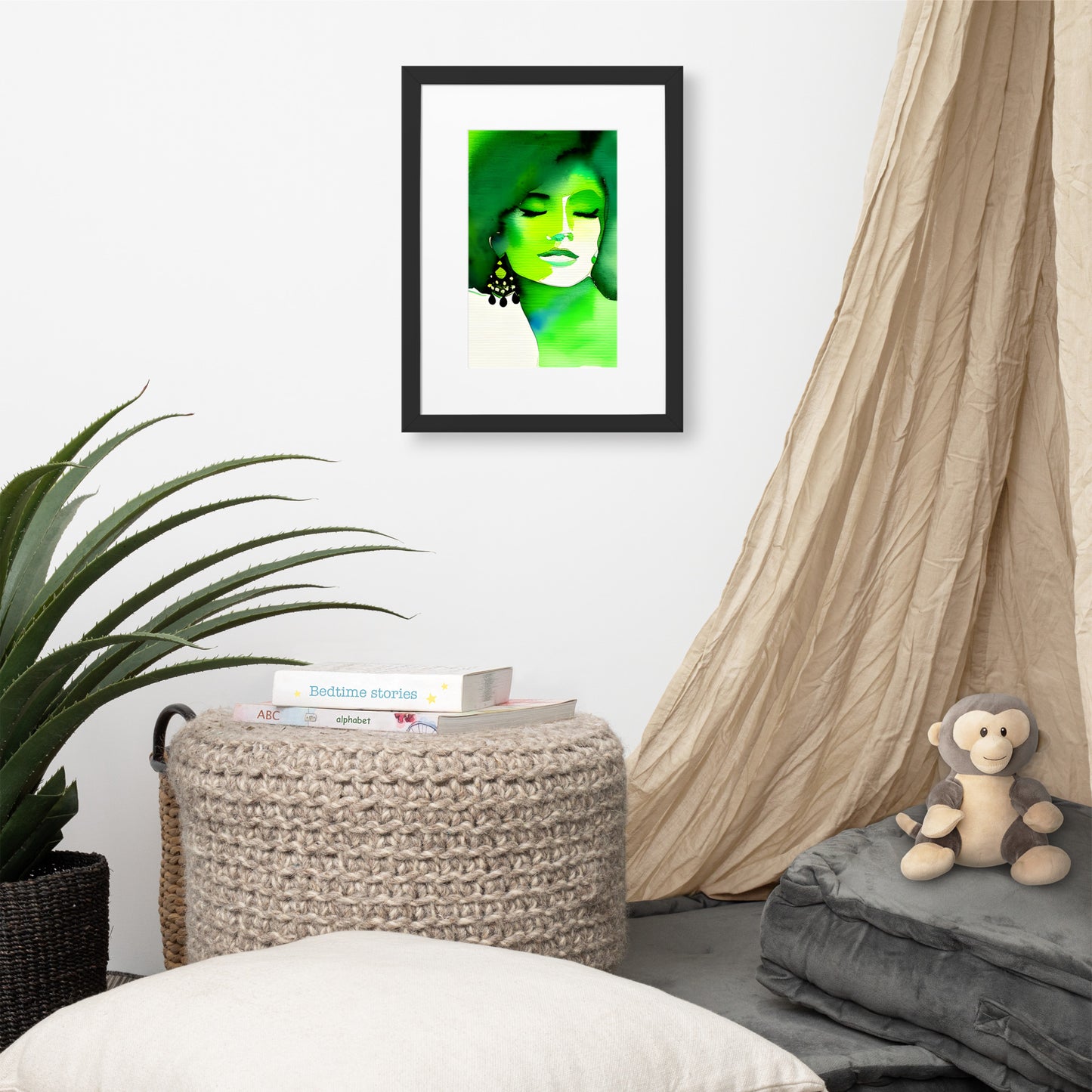 Discover Inner Peace with the Tranquil Green Harmony Poster!