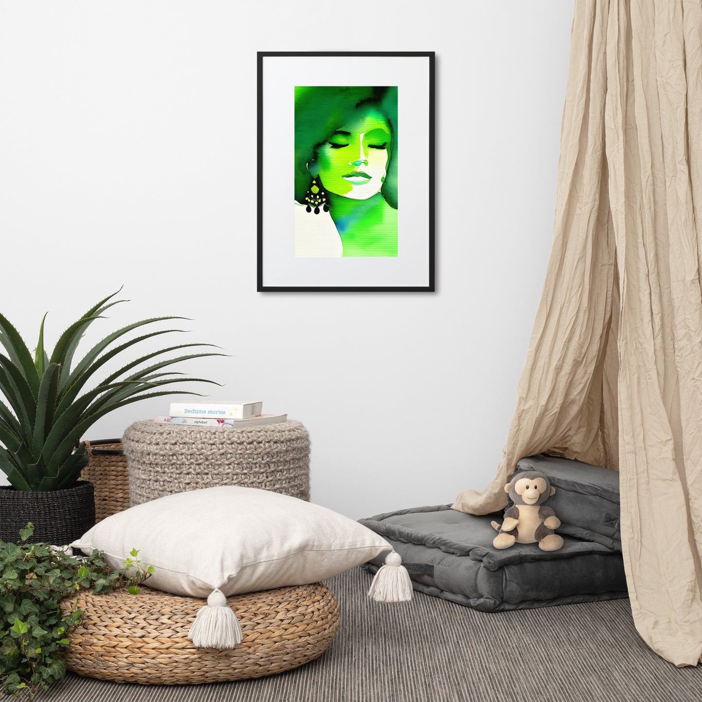 Discover Inner Peace with the Tranquil Green Harmony Poster!