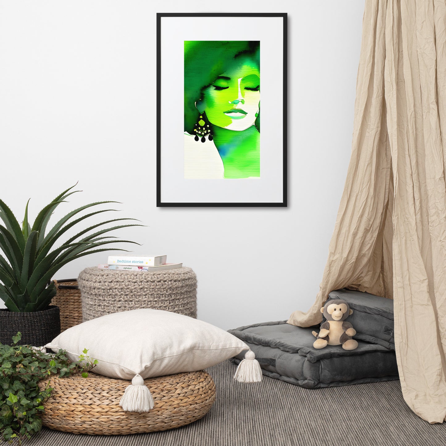 Discover Inner Peace with the Tranquil Green Harmony Poster!