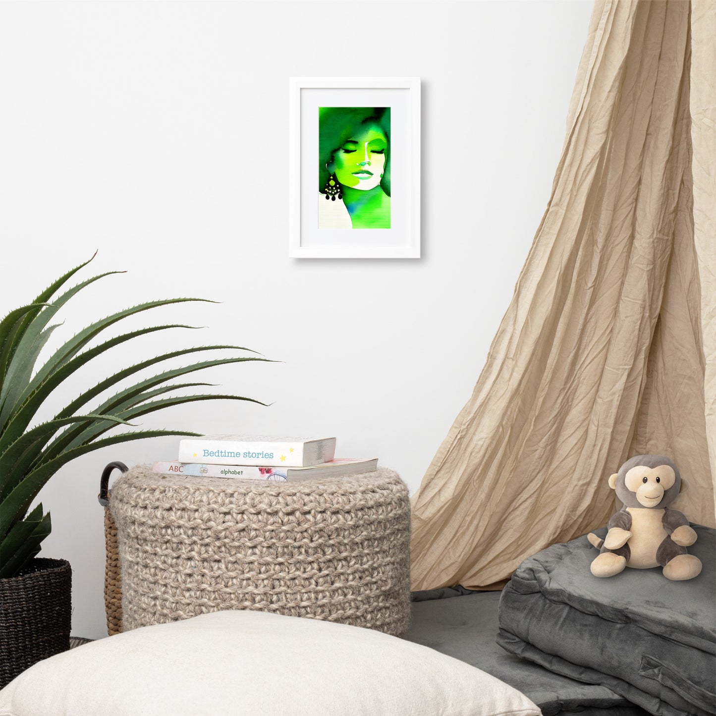 Discover Inner Peace with the Tranquil Green Harmony Poster!