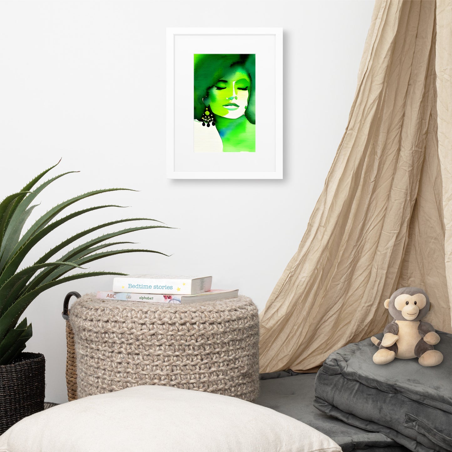 Discover Inner Peace with the Tranquil Green Harmony Poster!