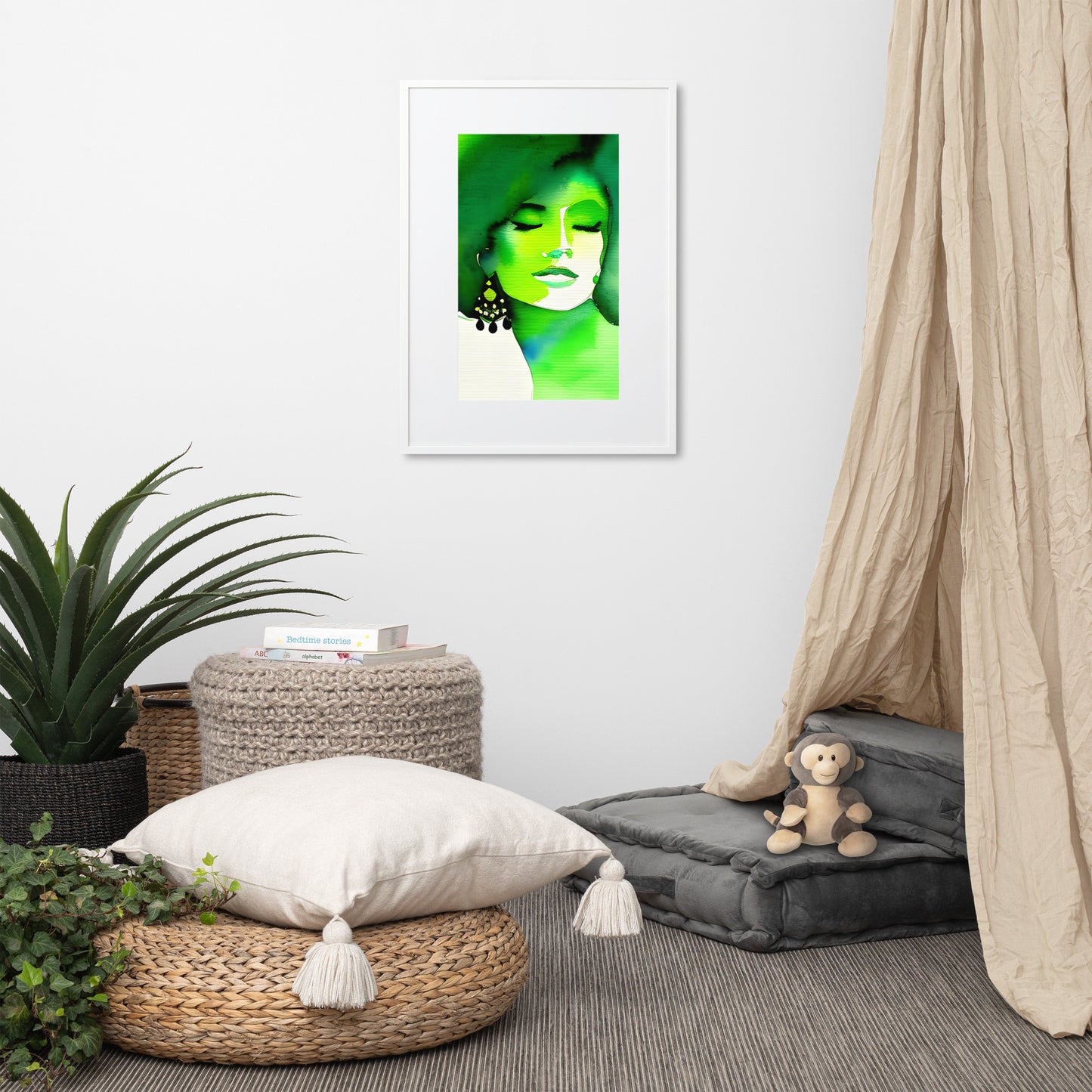 Discover Inner Peace with the Tranquil Green Harmony Poster!