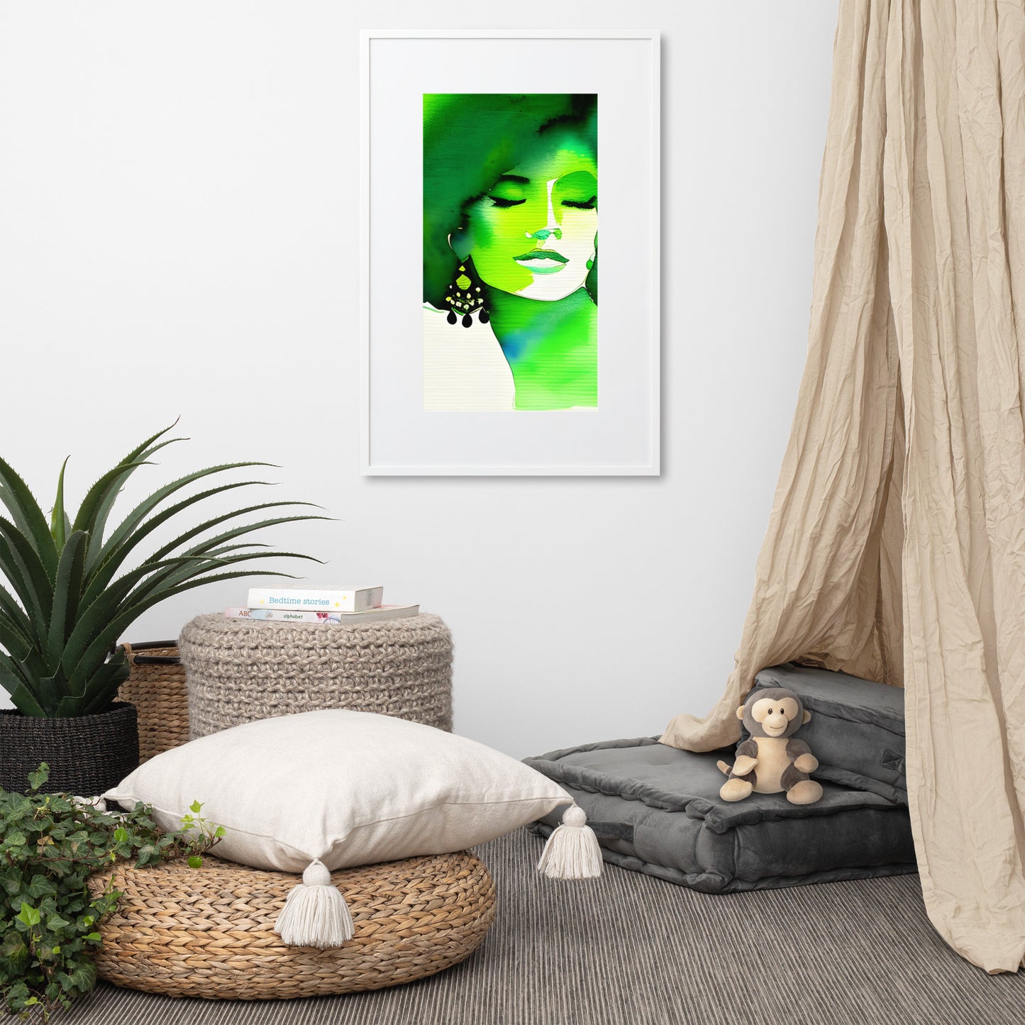 Discover Inner Peace with the Tranquil Green Harmony Poster!