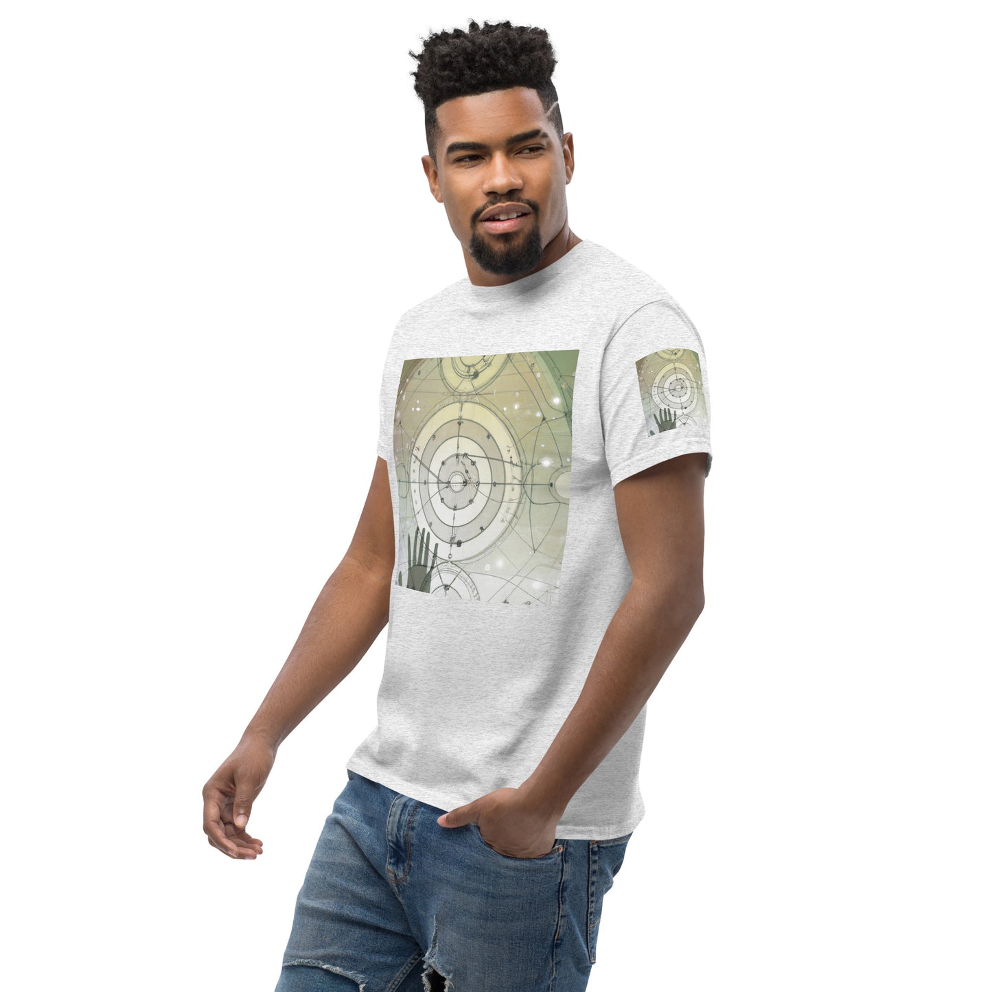 XL-5XL Men's Abstract Classic Tee