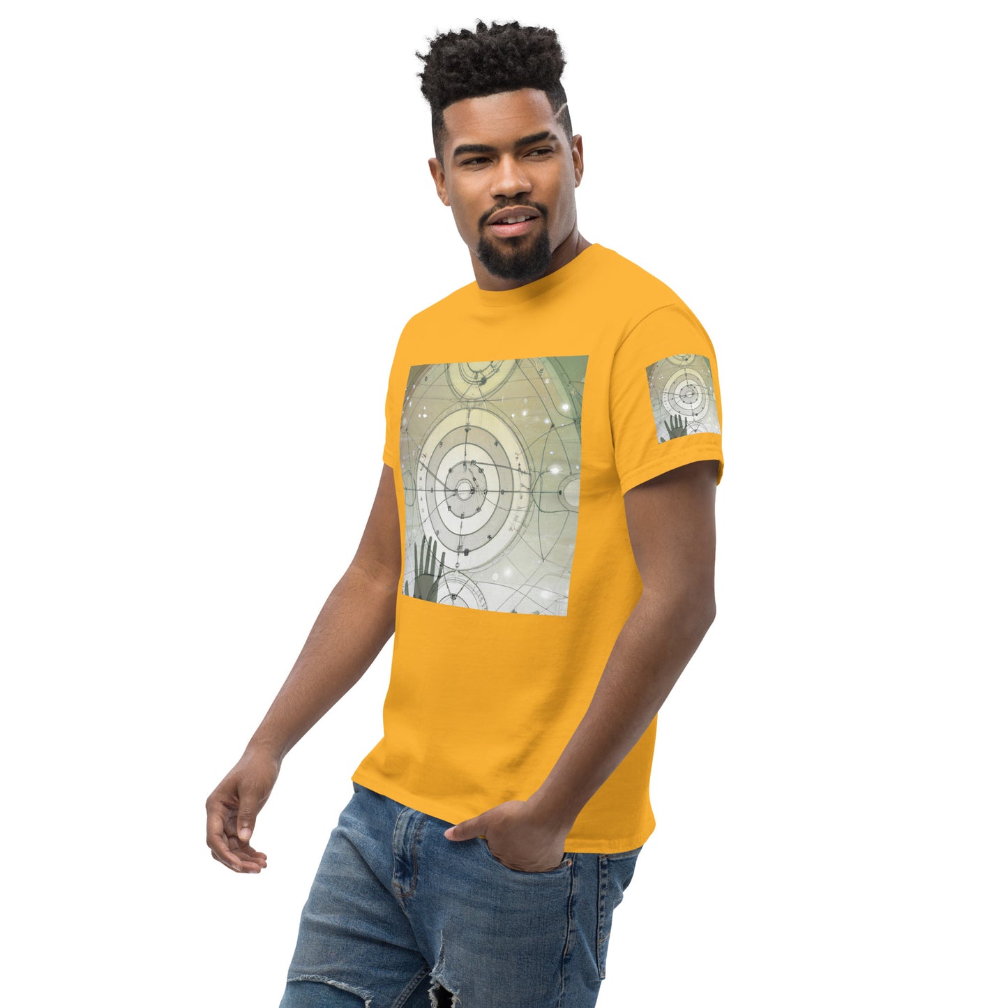 XL-5XL Men's Abstract Classic Tee