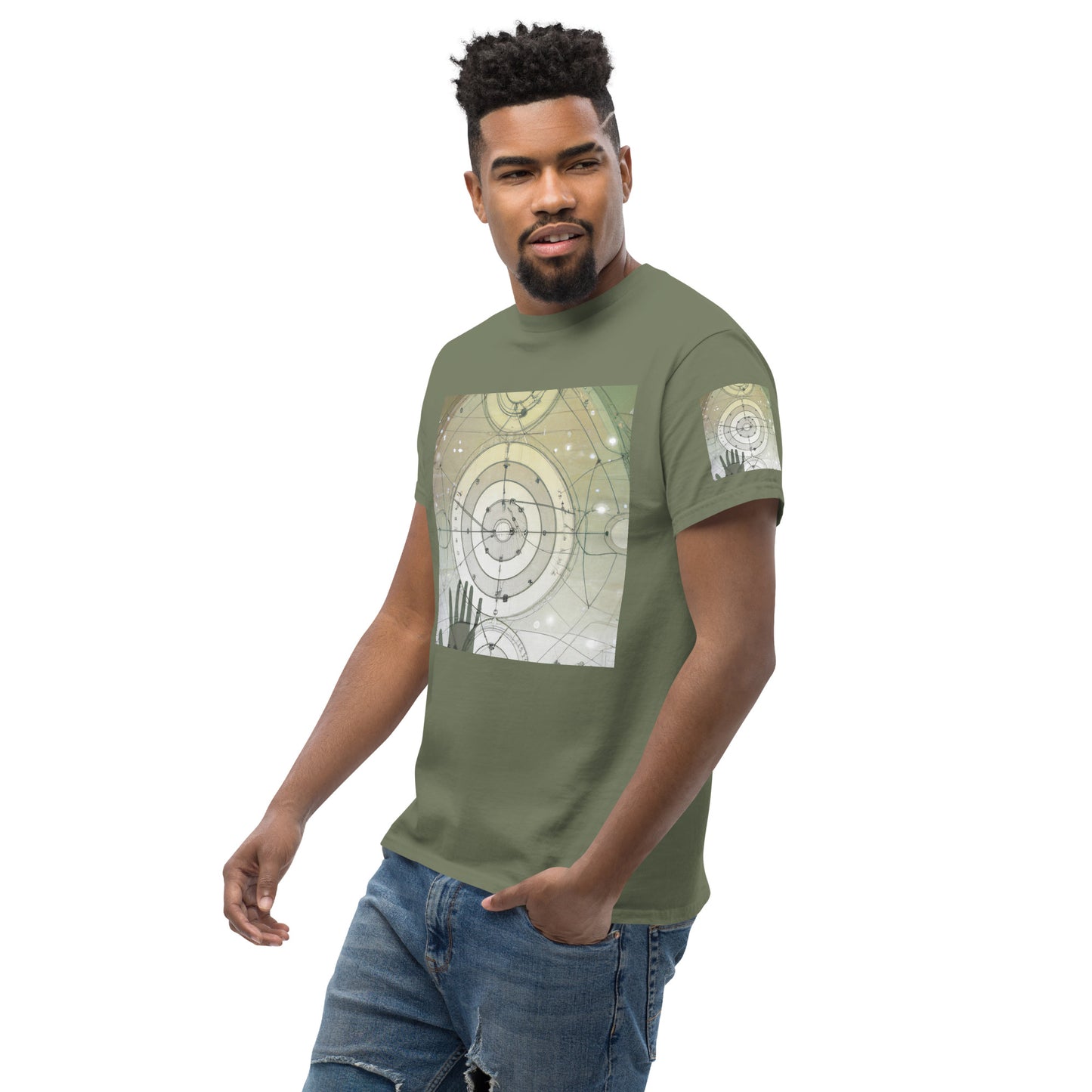 XL-5XL Men's Abstract Classic Tee