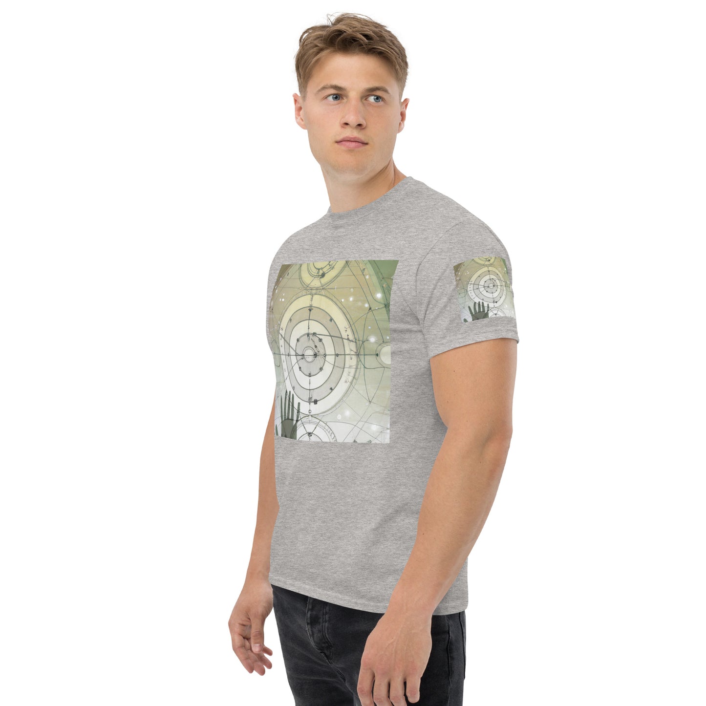 XL-5XL Men's Abstract Classic Tee