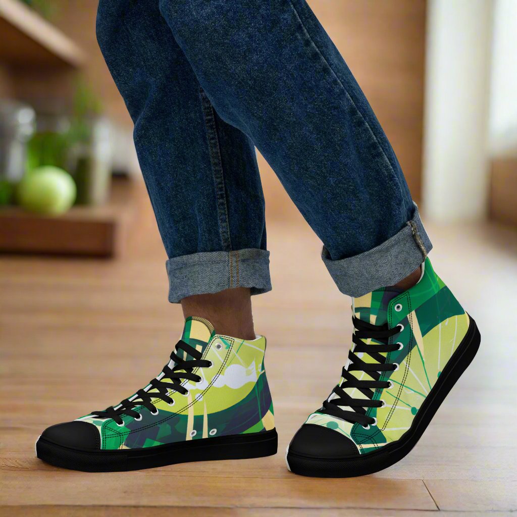 Uniquely Stylish Green High Tops