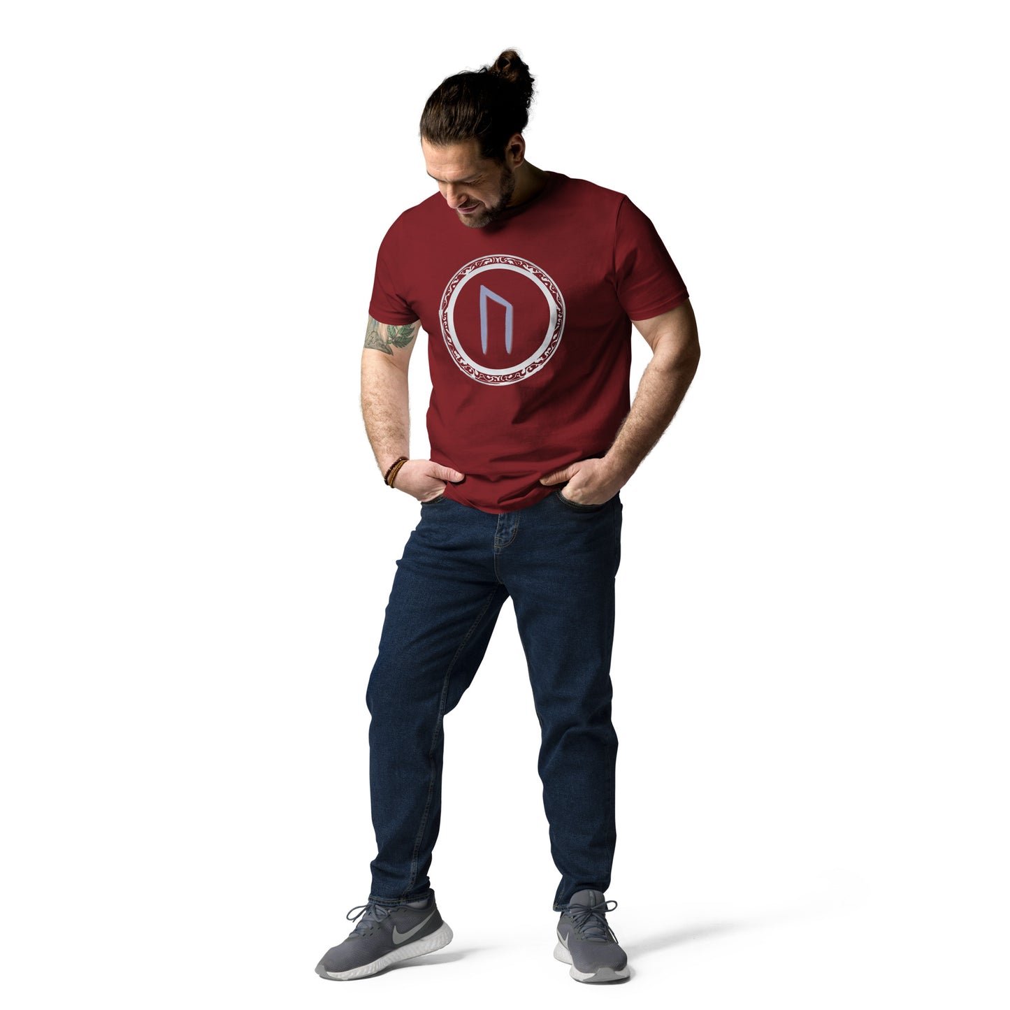 Unisex URUZ Rune Cotton Tee: Eco-Friendly Fashion Statement