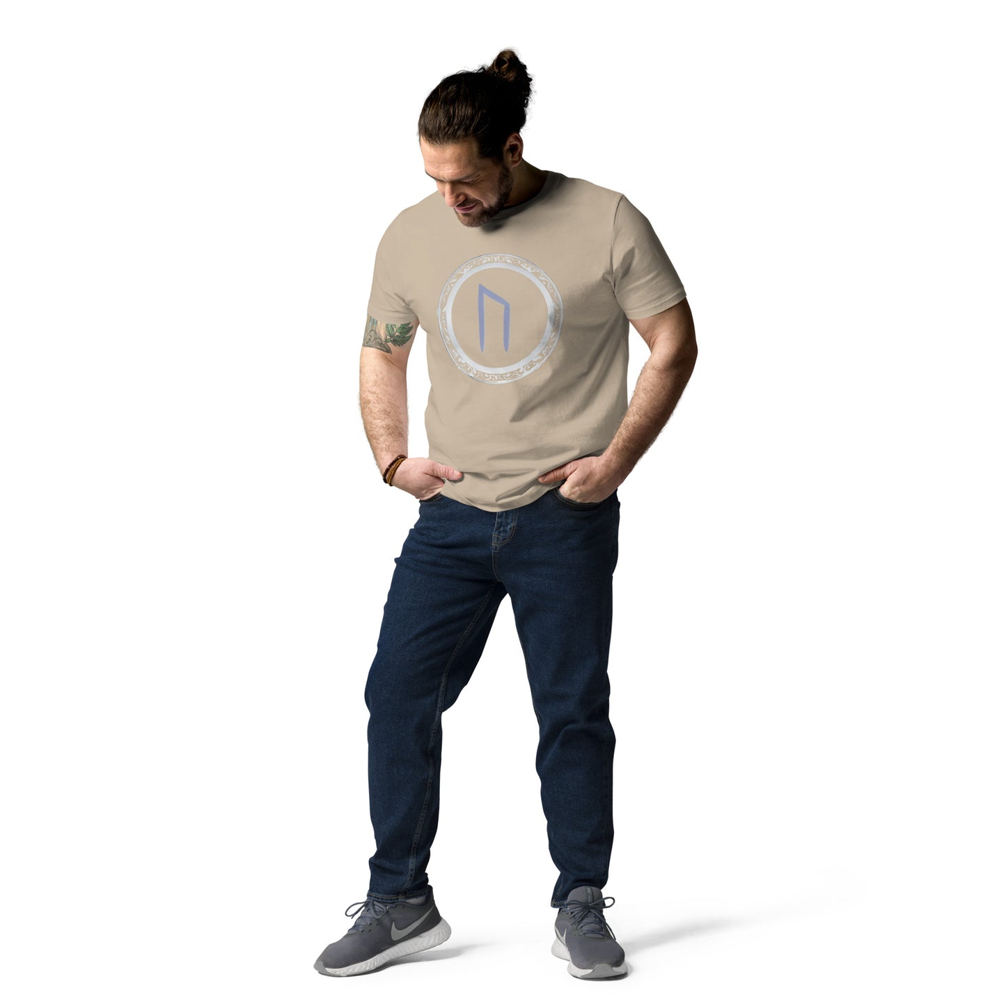 Unisex URUZ Rune Cotton Tee: Eco-Friendly Fashion Statement