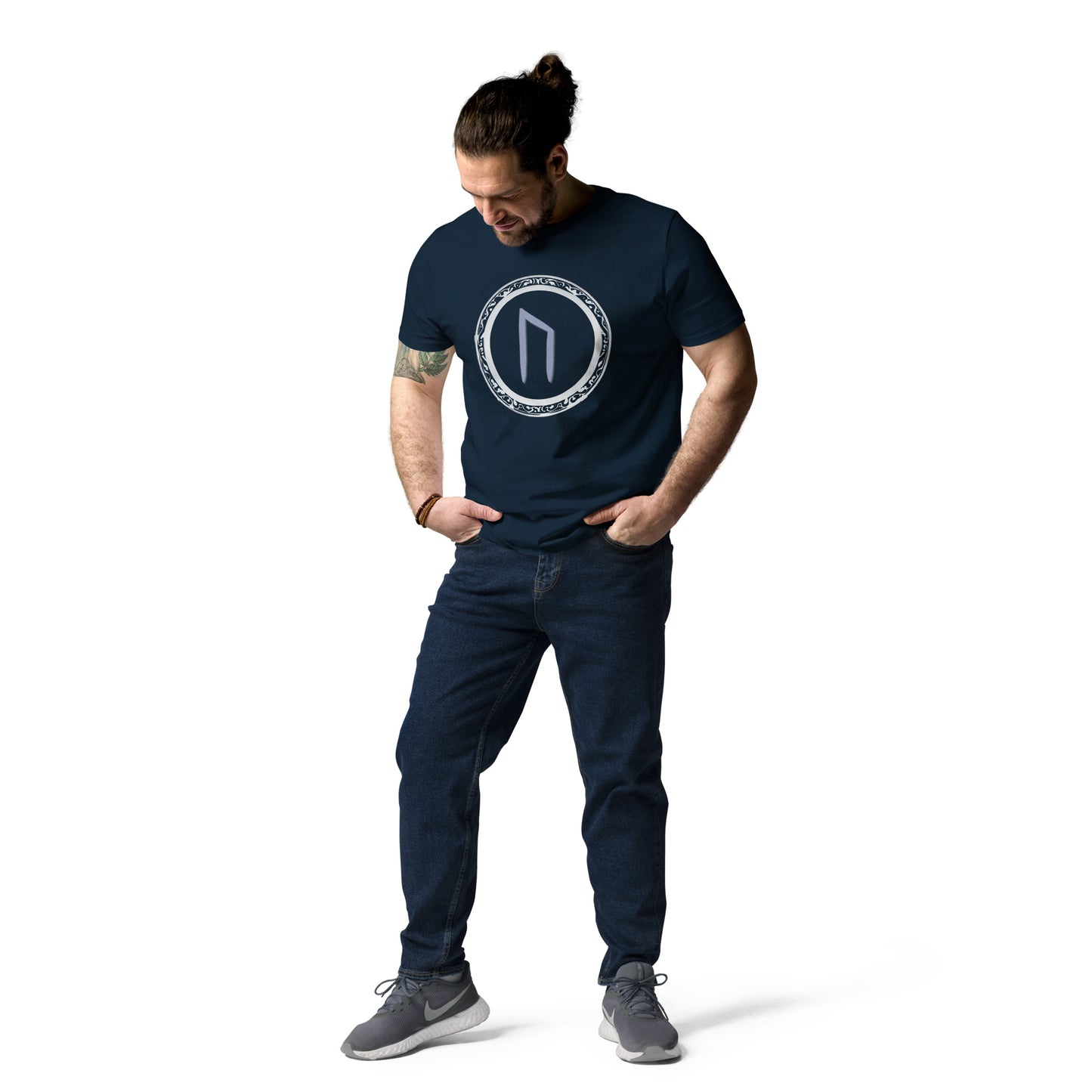 Unisex URUZ Rune Cotton Tee: Eco-Friendly Fashion Statement