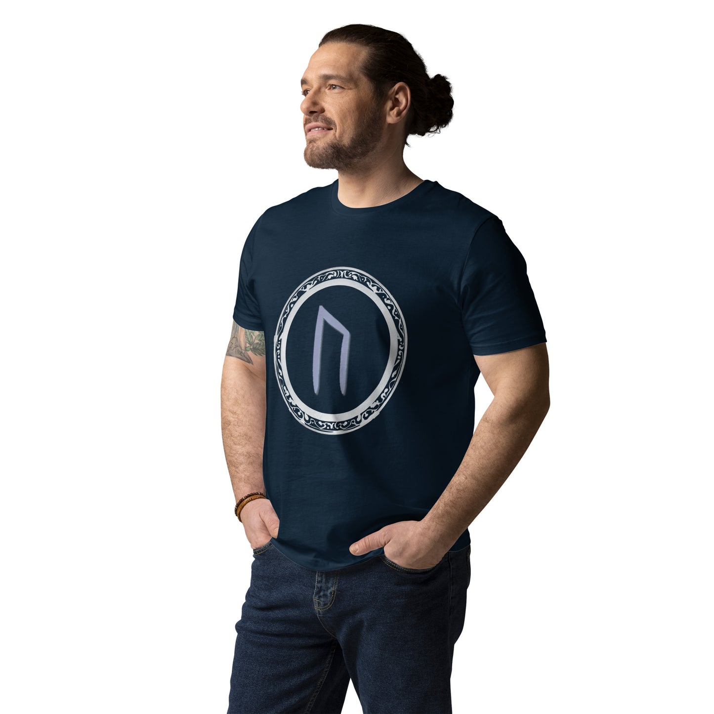 Unisex URUZ Rune Cotton Tee: Eco-Friendly Fashion Statement