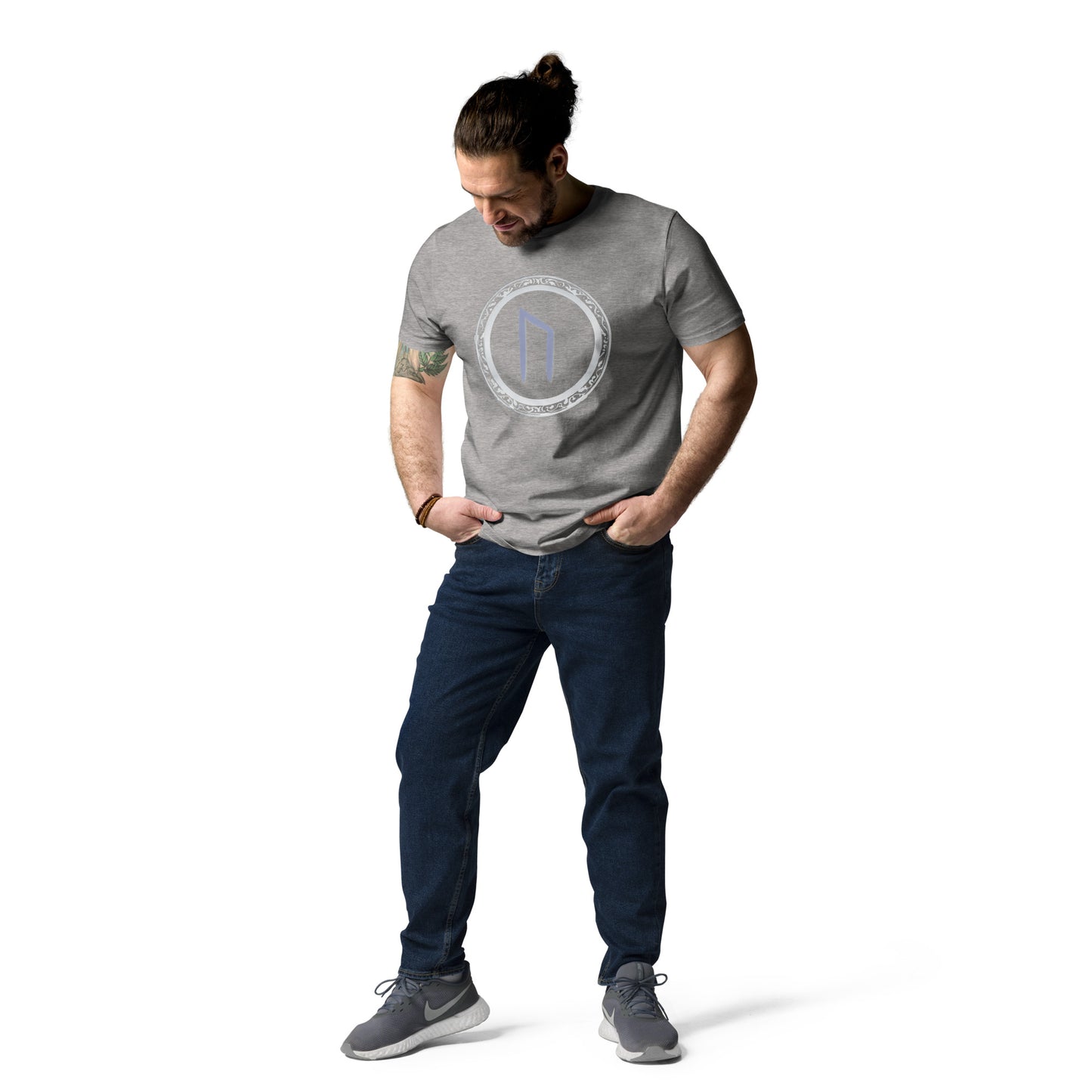 Unisex URUZ Rune Cotton Tee: Eco-Friendly Fashion Statement