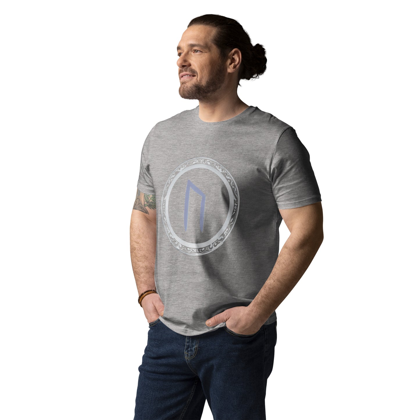 Unisex URUZ Rune Cotton Tee: Eco-Friendly Fashion Statement