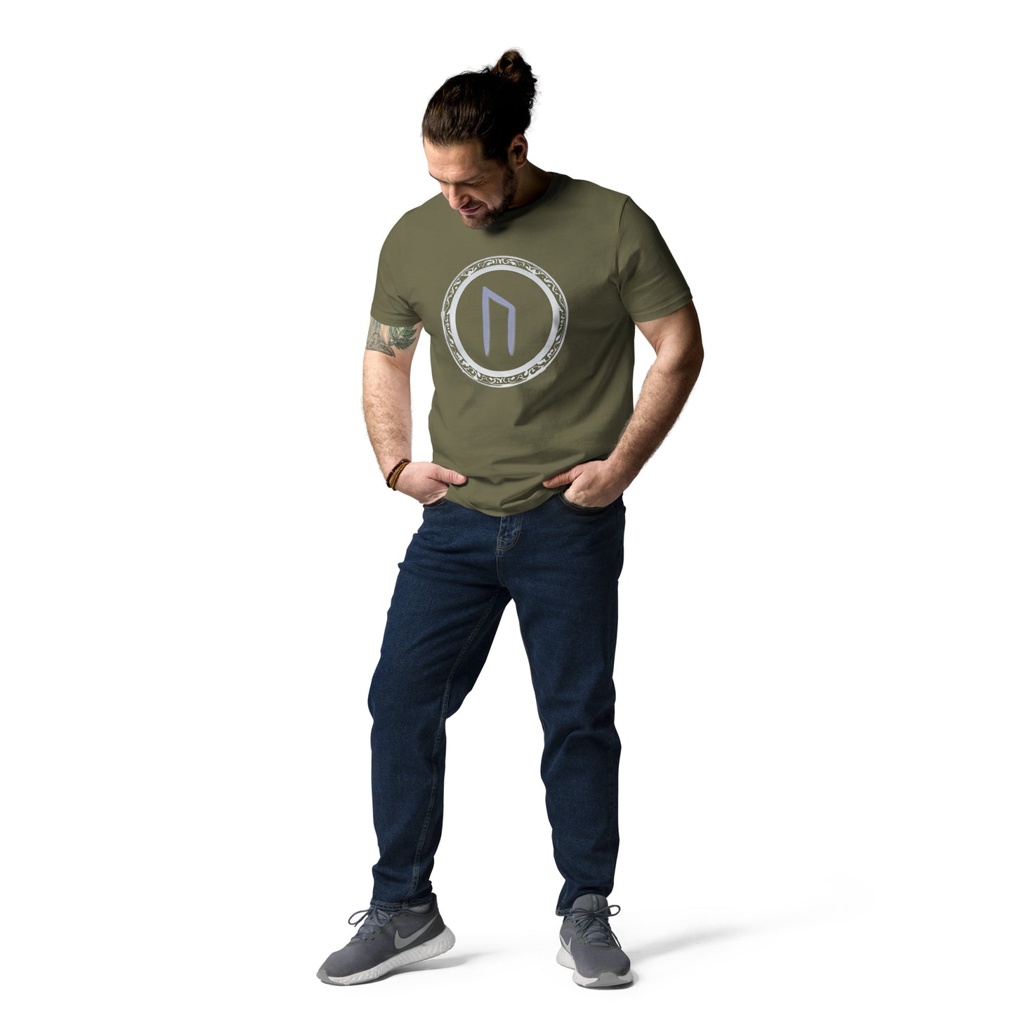 Unisex URUZ Rune Cotton Tee: Eco-Friendly Fashion Statement