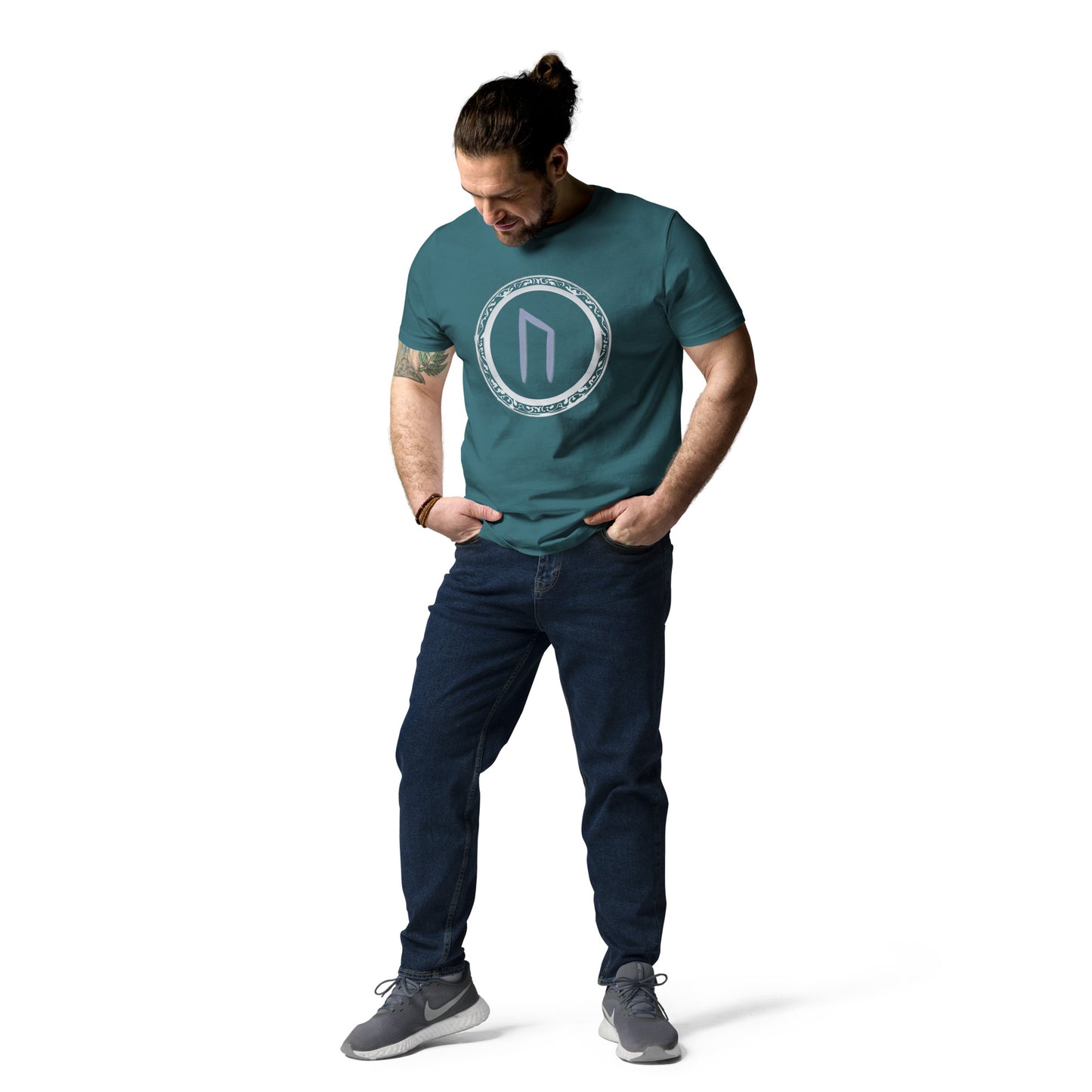 Unisex URUZ Rune Cotton Tee: Eco-Friendly Fashion Statement