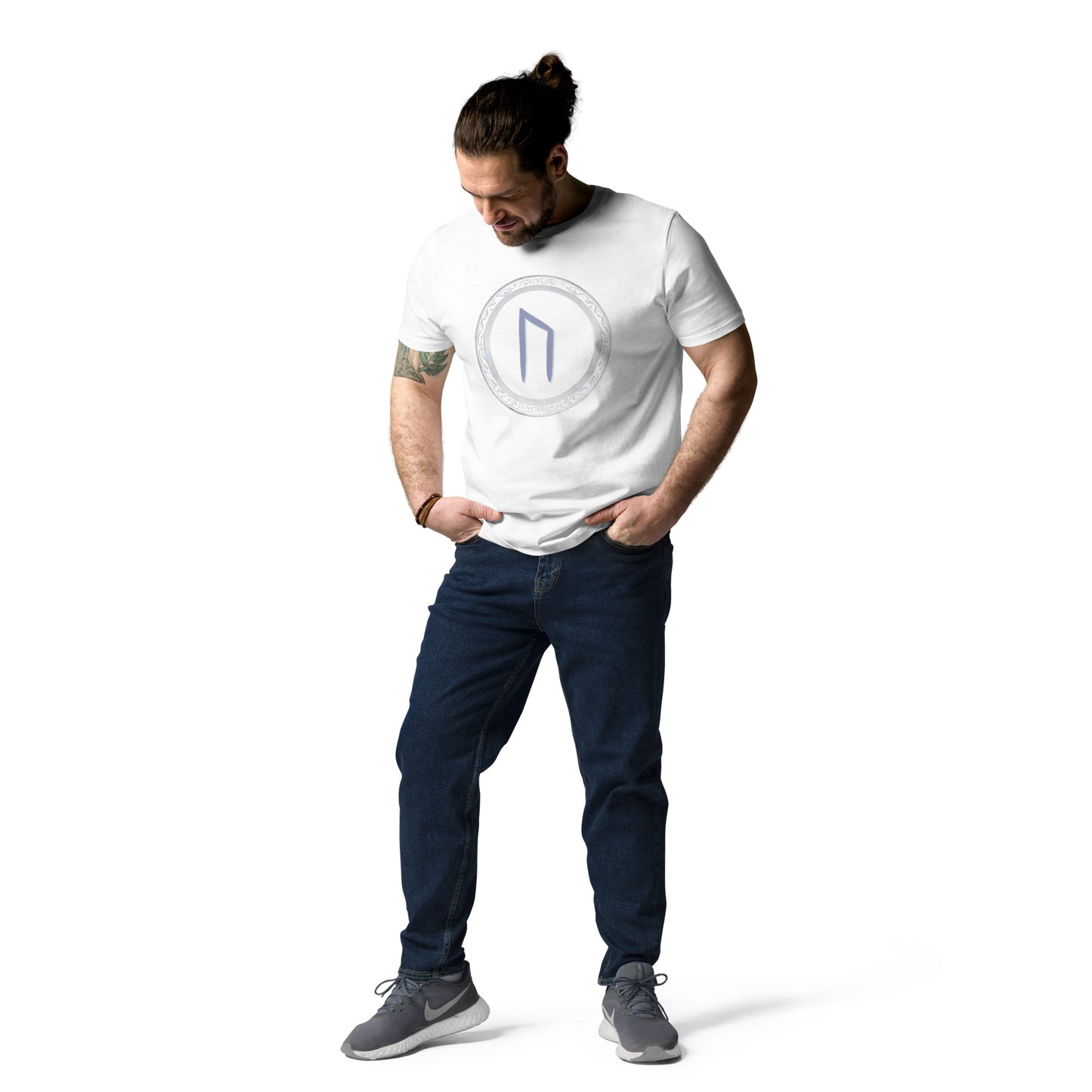 Unisex URUZ Rune Cotton Tee: Eco-Friendly Fashion Statement