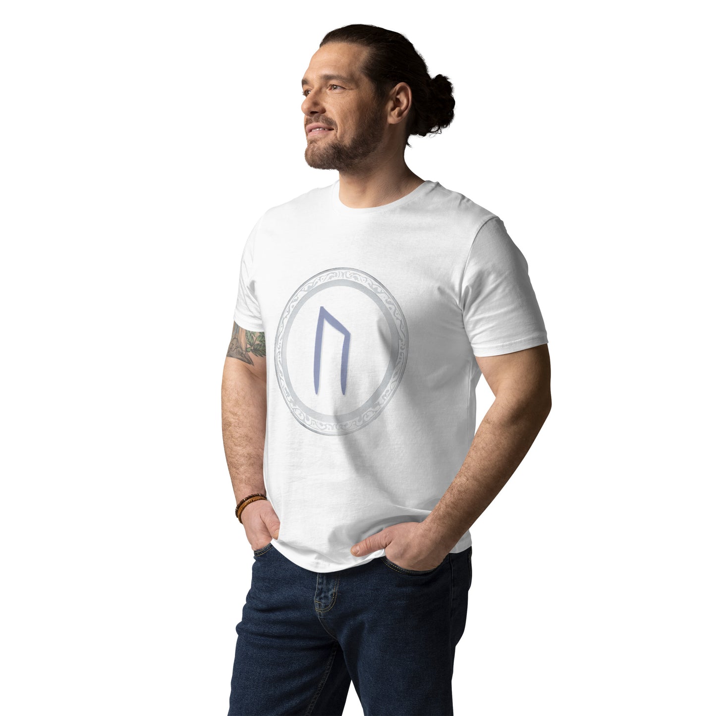 Unisex URUZ Rune Cotton Tee: Eco-Friendly Fashion Statement