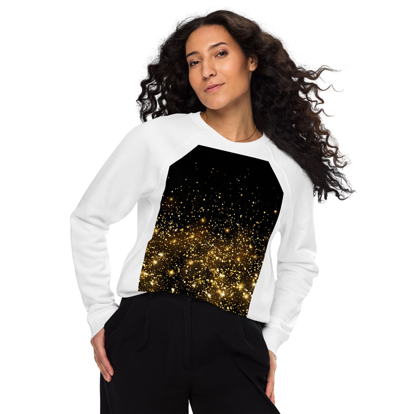 ChromoCo: Sustainable Style Redefined. Unisex organic raglan sweatshirt