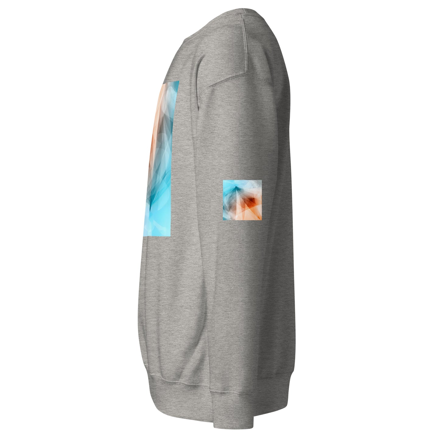 Peach Fuzz & Blue: Premium Unisex Style. Sweatshirt