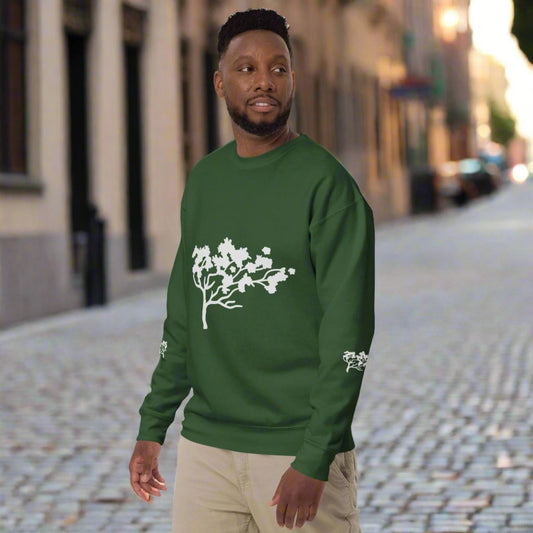 Eco-Friendly Tree Illustration Unisex Sweatshirt