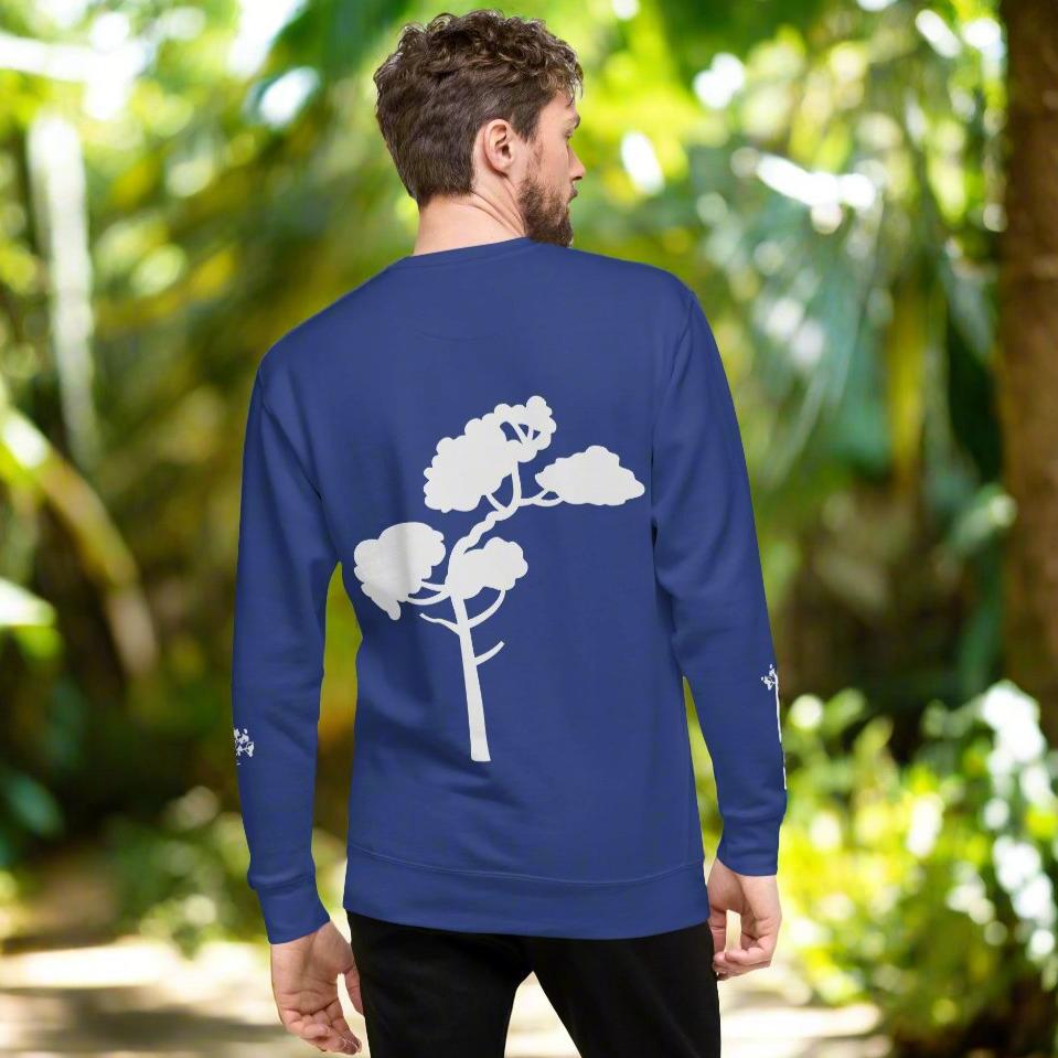 Eco-Friendly Tree Illustration Sweater - Sustainable Comfort & Fashion Statement