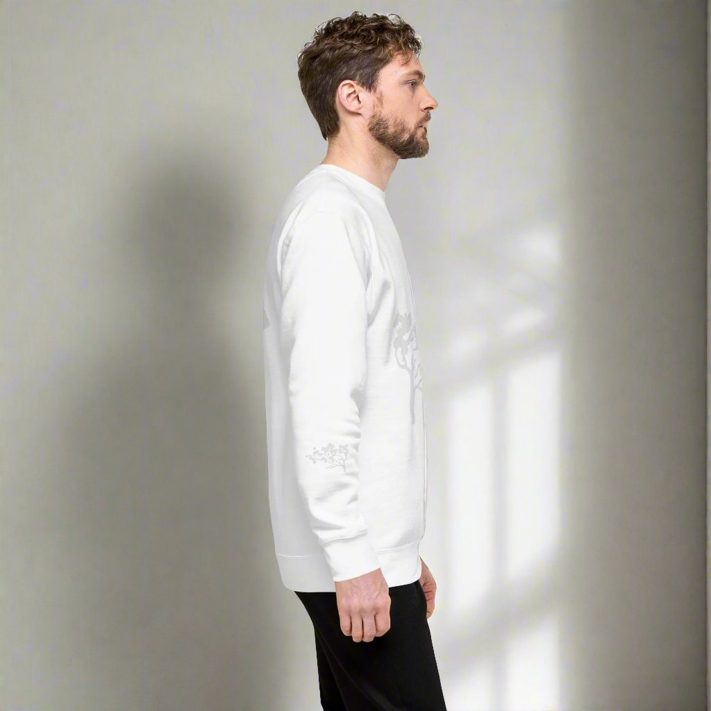 white unique sweatshirt 