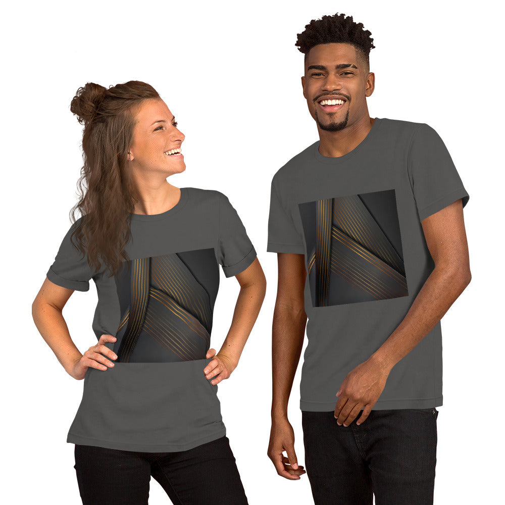 Dark Abstract Triangles Unisex T-Shirt