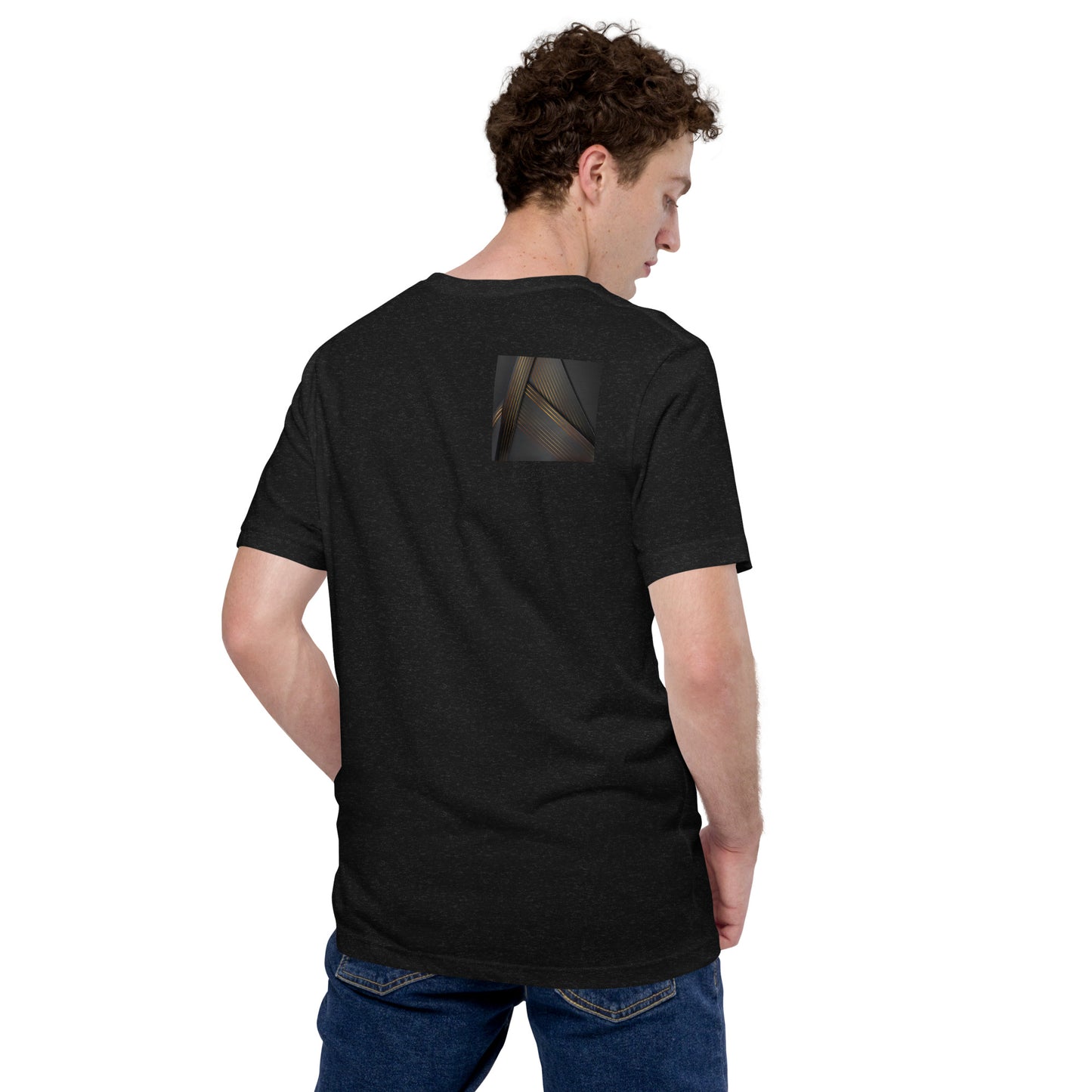 Dark Abstract Triangles Unisex T-Shirt