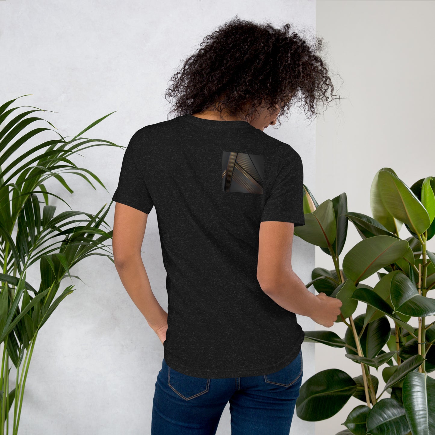 Dark Abstract Triangles Unisex T-Shirt