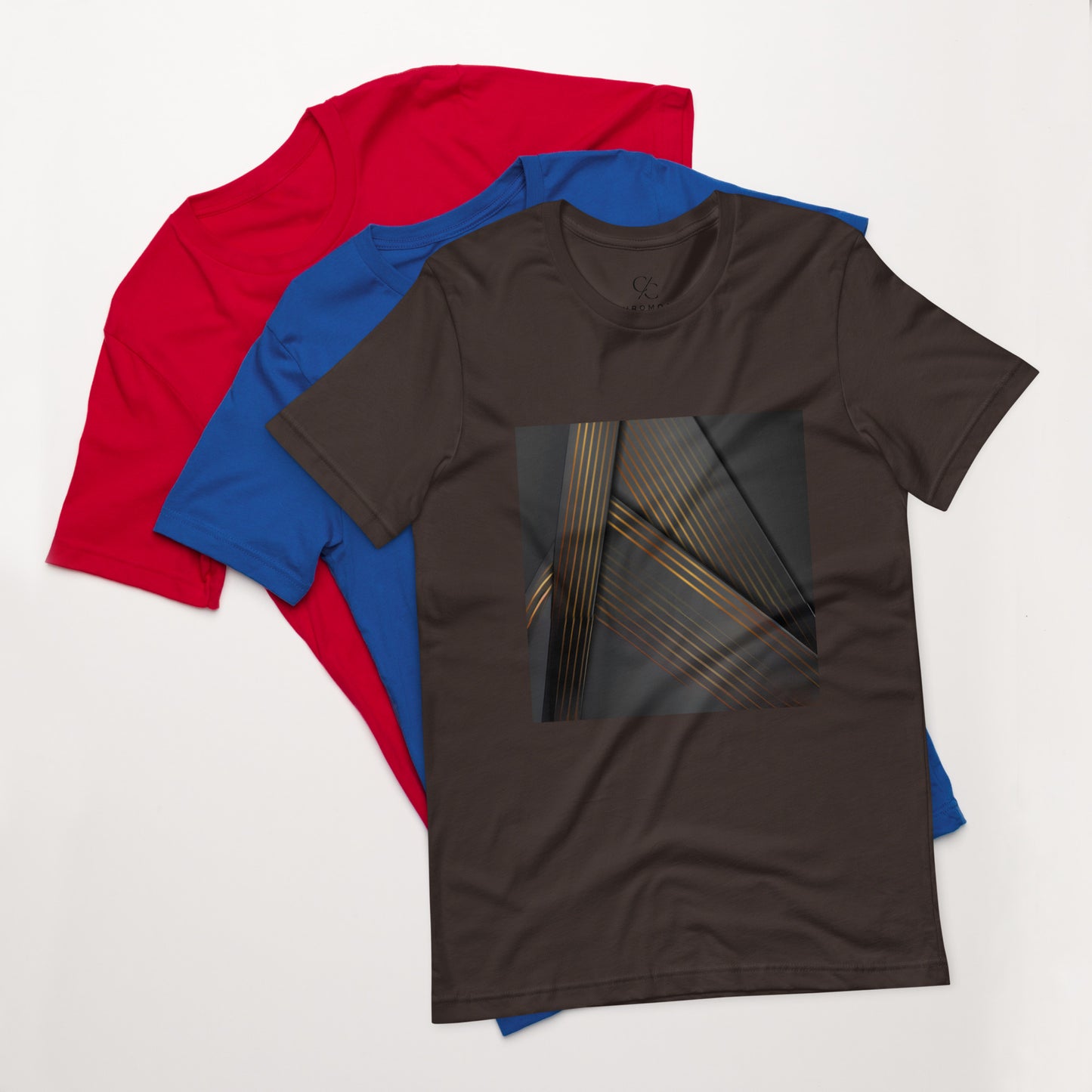 Dark Abstract Triangles Unisex T-Shirt