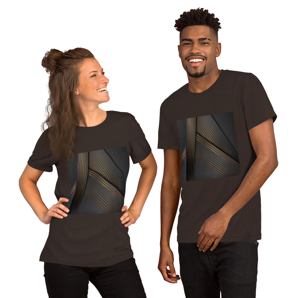 Dark Abstract Triangles Unisex T-Shirt