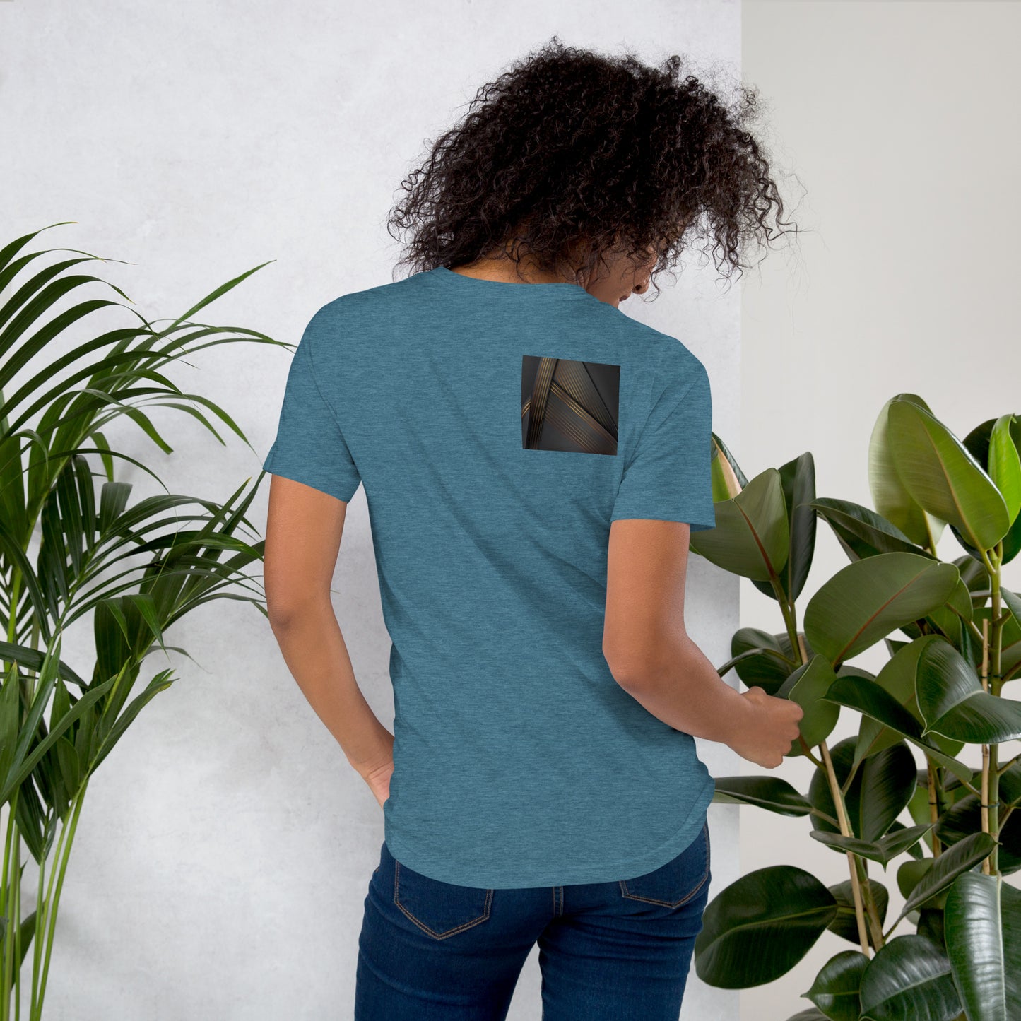 Dark Abstract Triangles Unisex T-Shirt