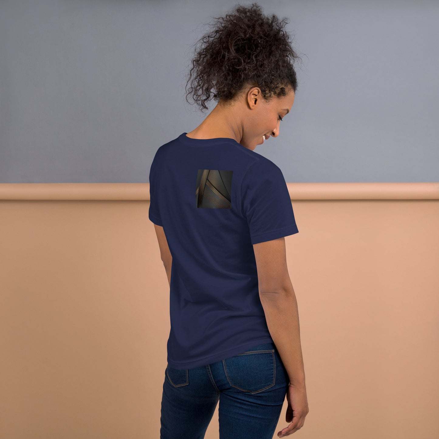 Dark Abstract Triangles Unisex T-Shirt